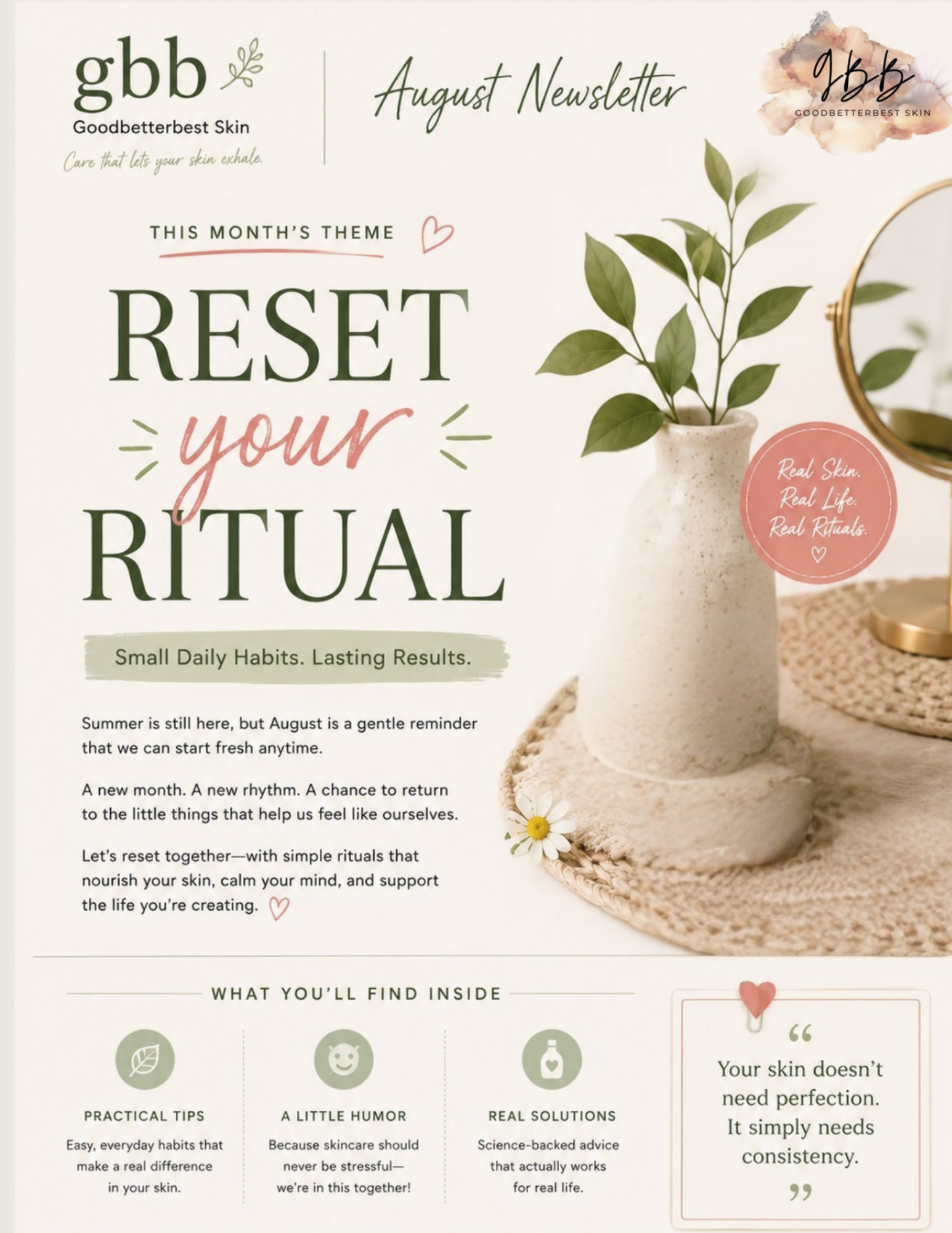 gbb Goodbetterbest Skin Monthly Newsletter August, 2026