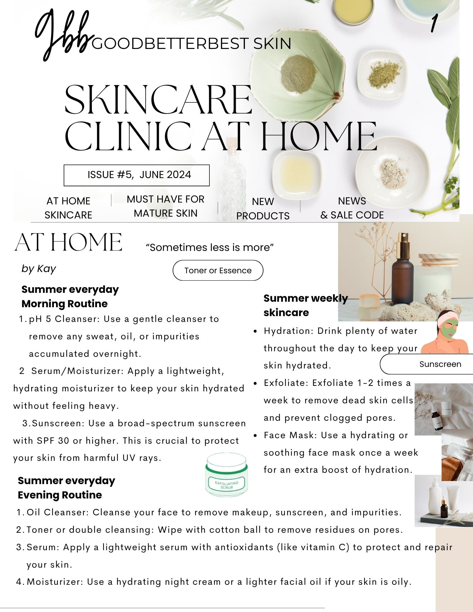 gbb Goodbetterbest Skin Monthly newsletter June, 2024