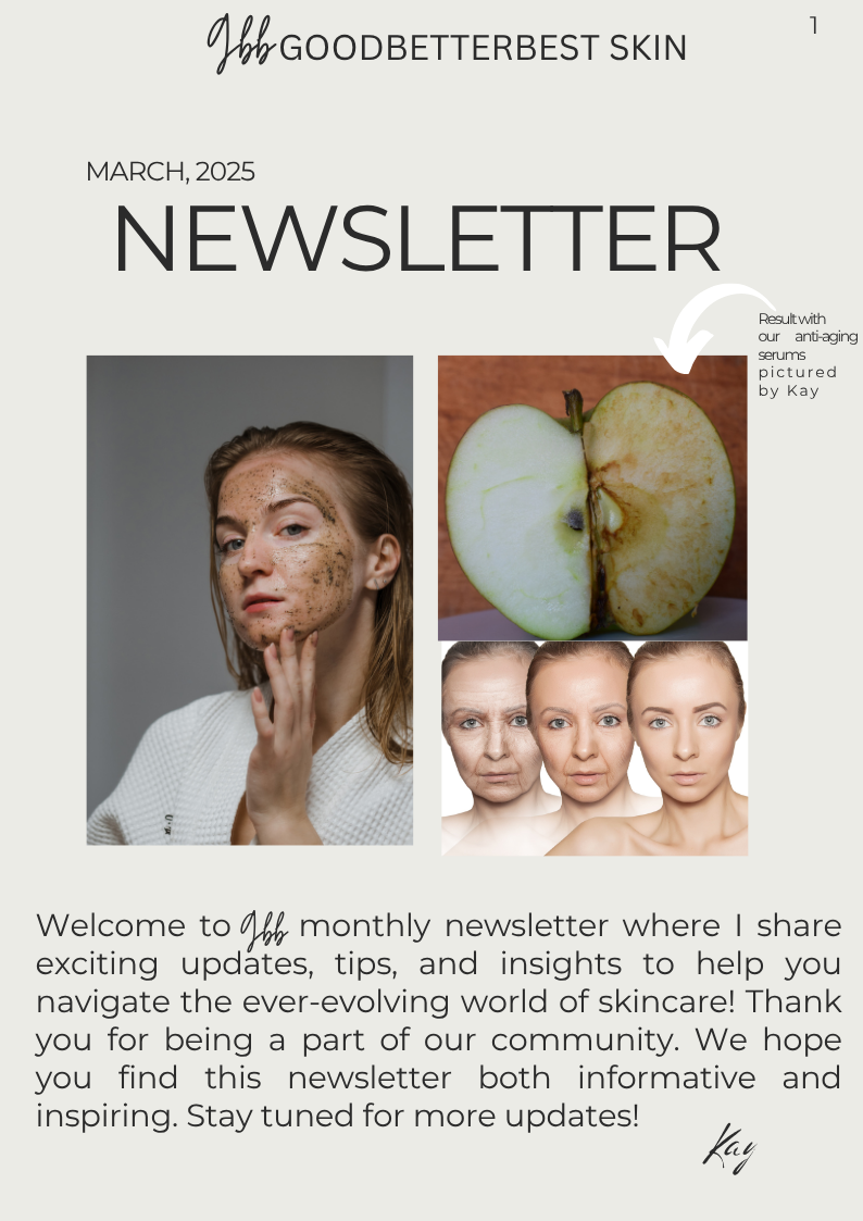 gbb Goodbetterbest Skin Monthly newsletter March, 2025