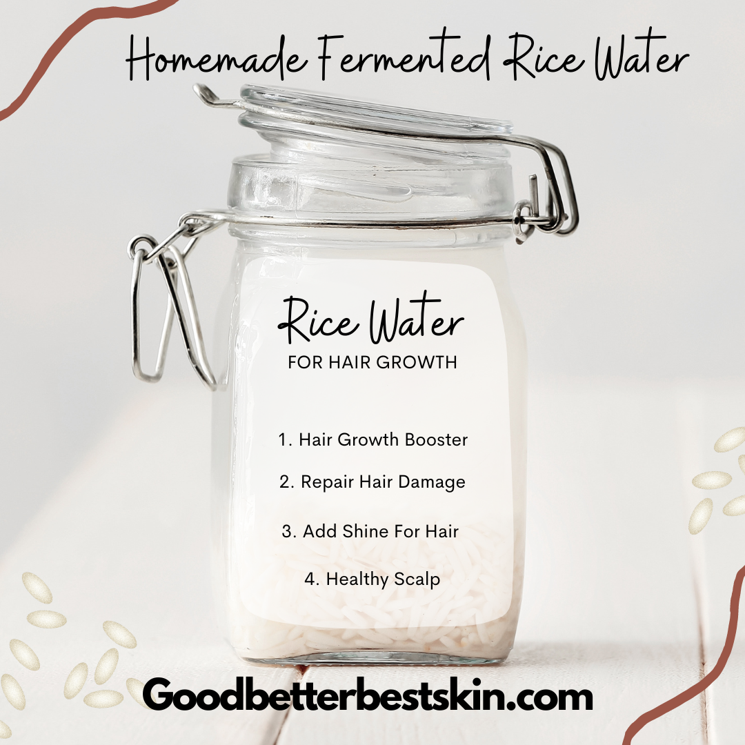 Benefits of topical use of fermented rice water