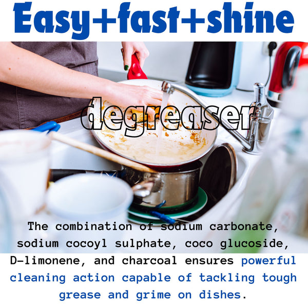 Concentrated 1g dish washing paste 99% natural degrease stainless cleaner baby bottle Naturally effective formula 8oz