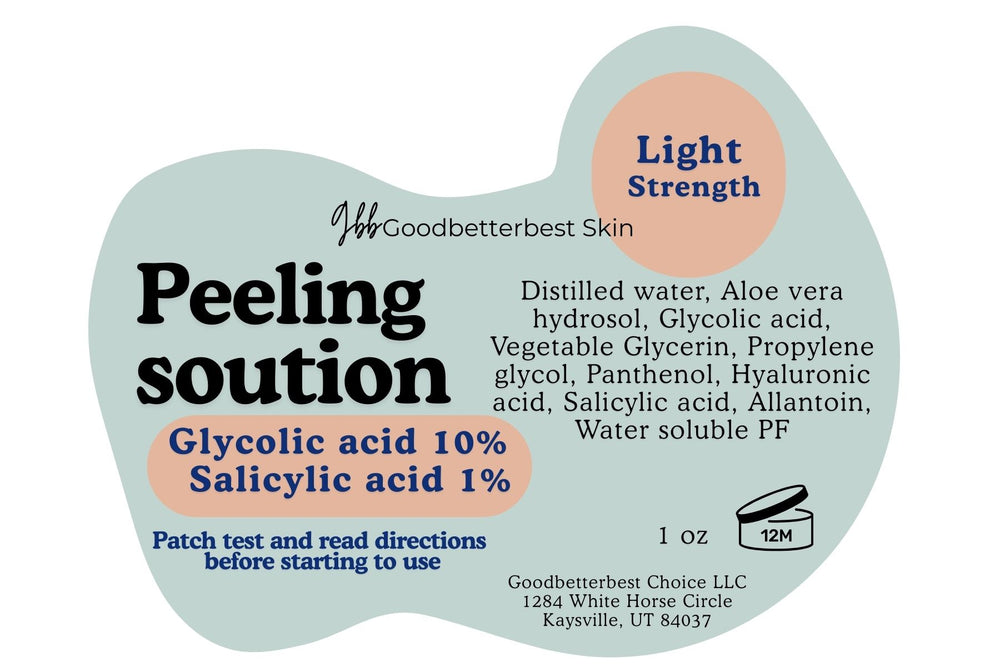Peeling solution light and medium strength  1oz (without cotton pads)