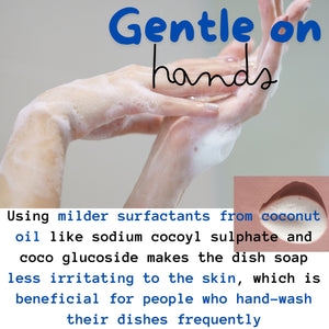Concentrated 1g dish washing paste 99% natural degrease stainless cleaner baby bottle Naturally effective formula 8oz