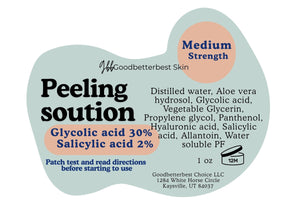 Peeling solution light and medium strength  1oz (without cotton pads)