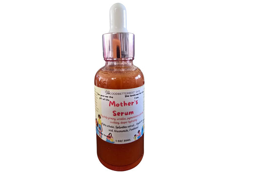 Mother's Serum for firming, wrinkles, pigmentation, glowing, soothing, hydrating with Alpha arbutin, Aloe vera, Spilanthes extract, Hyaluronic acid, Niacinamide, Panthenol, ferulic acid, Vit CE 1 oz