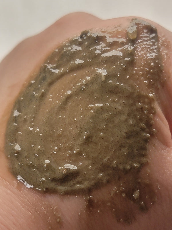 Hair Anti-gray+thickening+ Regrowth Ancient Miracle Herbs all in one Scalp scrub& mask Fo-ti and Rosemary 10oz
