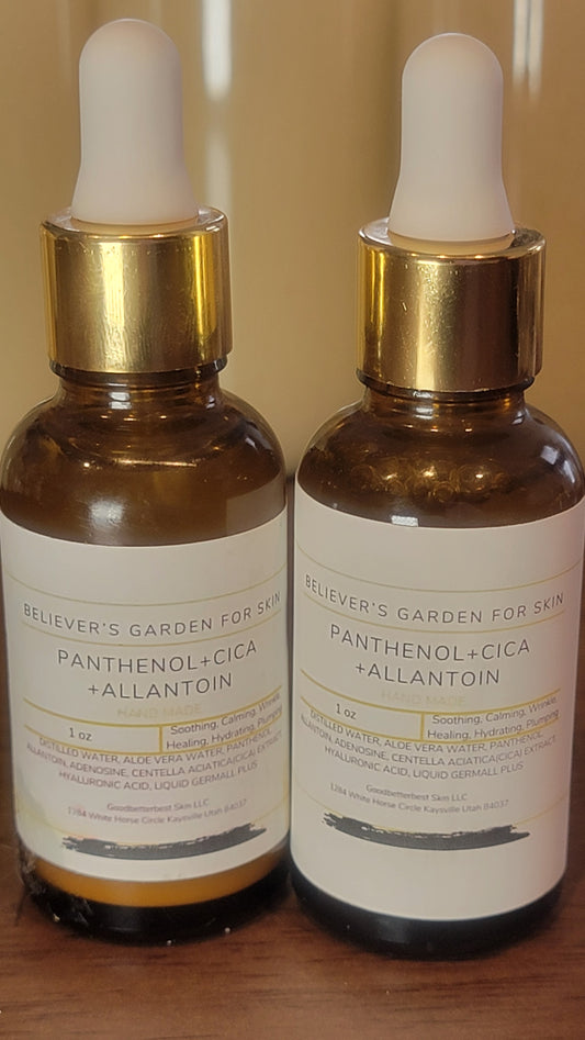 Panthenol+ Allantoin +Adenosine+ CICA 30ml for Sensitive skin, recovering from scars, hydrating, healing, soothing, calming 1oz, 2oz