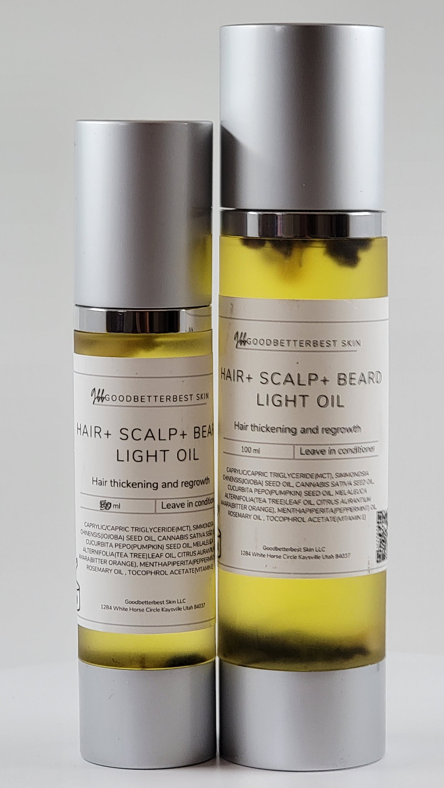 hair+ scalp+ beard light oil Leave in conditioner For Anti loss+ regrowth+ damaged hair 50ml, 100ml