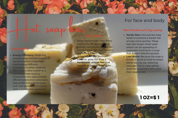 Ugly handmade Hot Soap Bar(randomly picked) 5oz, 10oz