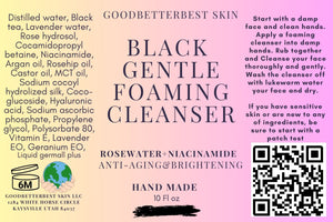 Premium Anti-aging& Brightening Black micellar water (and/or) Black gentle foaming cleanser