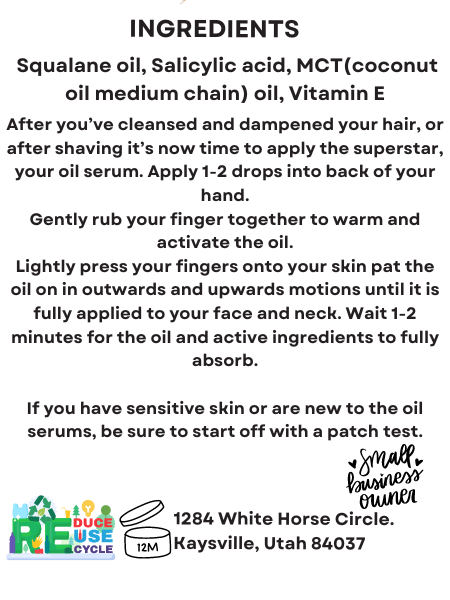 Squalane oil & BHA, salicylic acid 2%