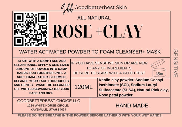 This is the Ancient wisdom! Natural powders to gentle and mild foam cleanser 4oz for different skin types