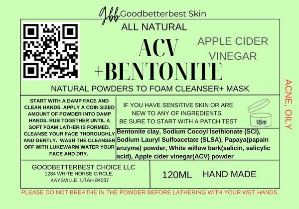 This is the Ancient wisdom! Natural powders to gentle and mild foam cleanser 4oz for different skin types