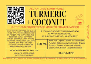 Premium Herbs powder anti-aging luxury Masks to luxury Cleansers with Turmeric, Matcha, Kelp, PHA, Pumpkin, Propolis