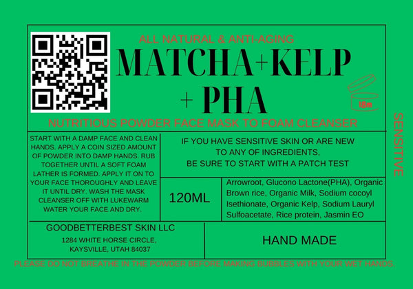 Premium Herbs powder anti-aging luxury Masks to luxury Cleansers with Turmeric, Matcha, Kelp, PHA, Pumpkin, Propolis