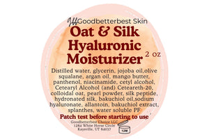 Oat & Silk Hyaluronic Moisturizer 2oz