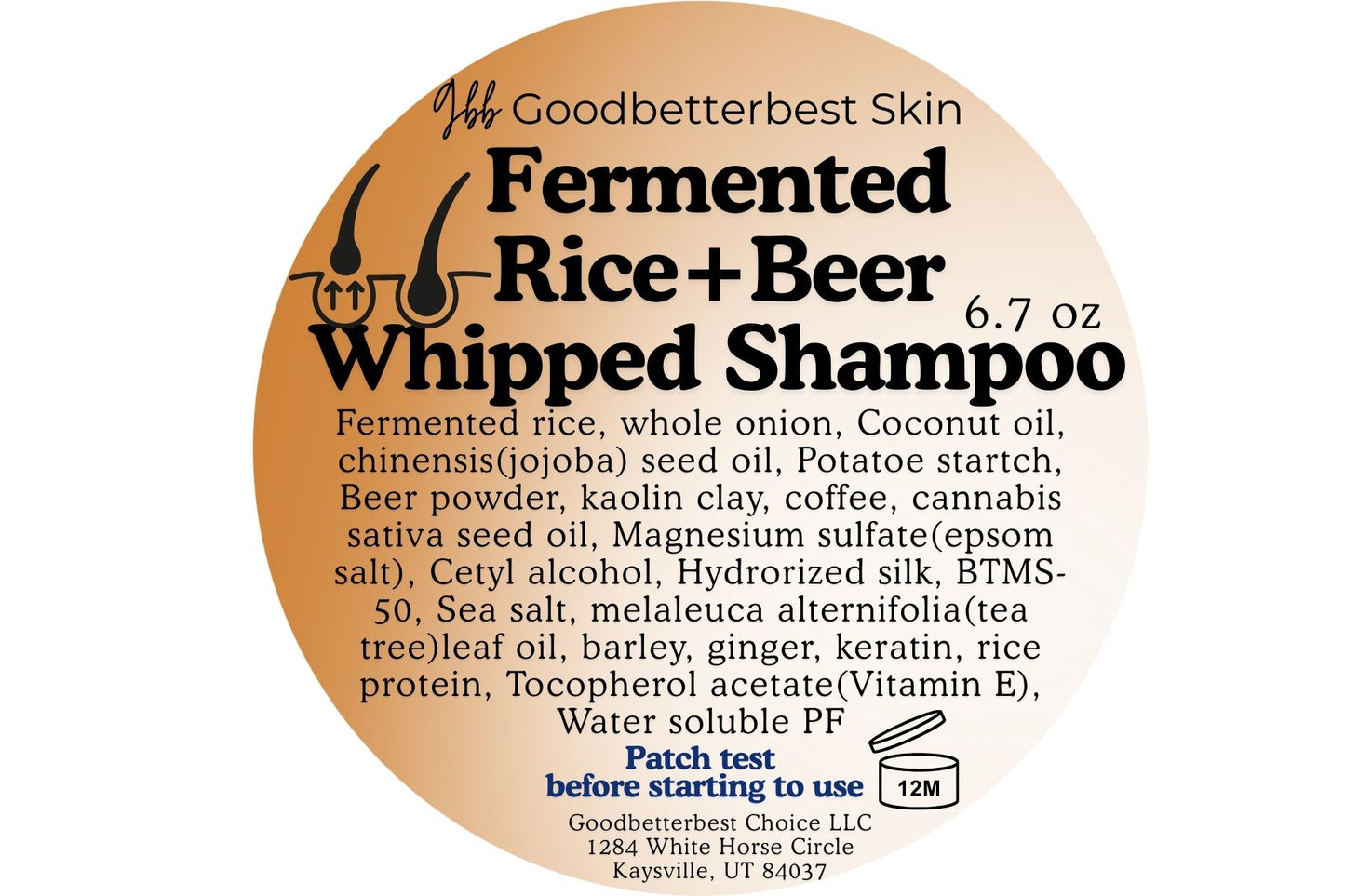 Fermented Rice and Beer Whipped Shampoo 6.7oz