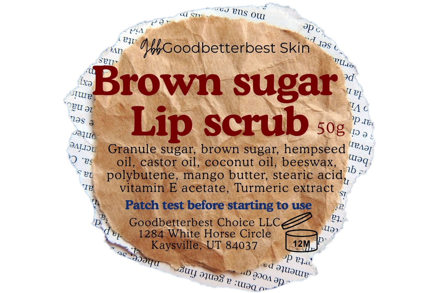 Brown Sugar Lip Scrub 50g