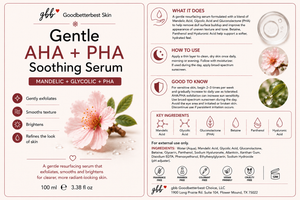 Gentle AHA + PHA Soothing Serum Mandelic + Glycolic + Gluconolactone