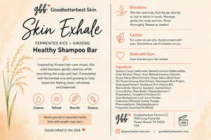 Skin Exhale — Fermented Rice + Ginseng Healthy Shampoo Bar