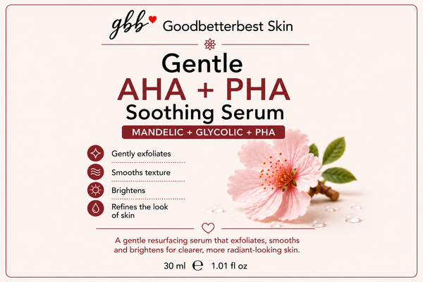 Gentle AHA + PHA Soothing Serum Mandelic + Glycolic + Gluconolactone