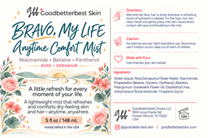 Bravo, My Life — Anytime Comfort Mist 5oz Refreshing Hydration for Face, Hair + Body