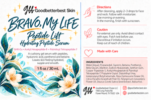 Bravo, My Life — Peptide Lift 1oz Hydrating Peptide Care + Smoother-Looking Skin
