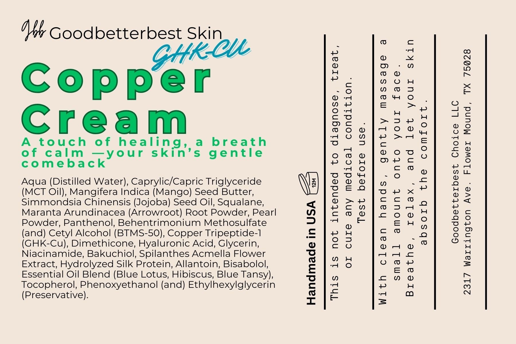 GHK-CU peptide well-aging cream with copper peptide, bakuchiol, and Bi GHK-CU peptide well-aging cream with copper peptide, bakuchiol, and Bi