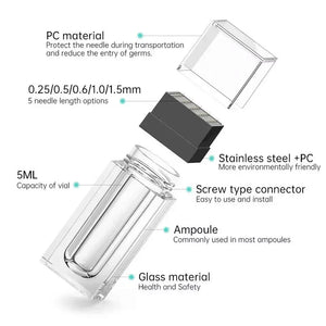 Hydra Microneedling stamps 0.25mm, 0.5mm