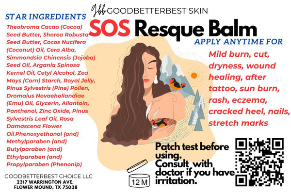 SOS rescue healing lotion Bar 4oz
