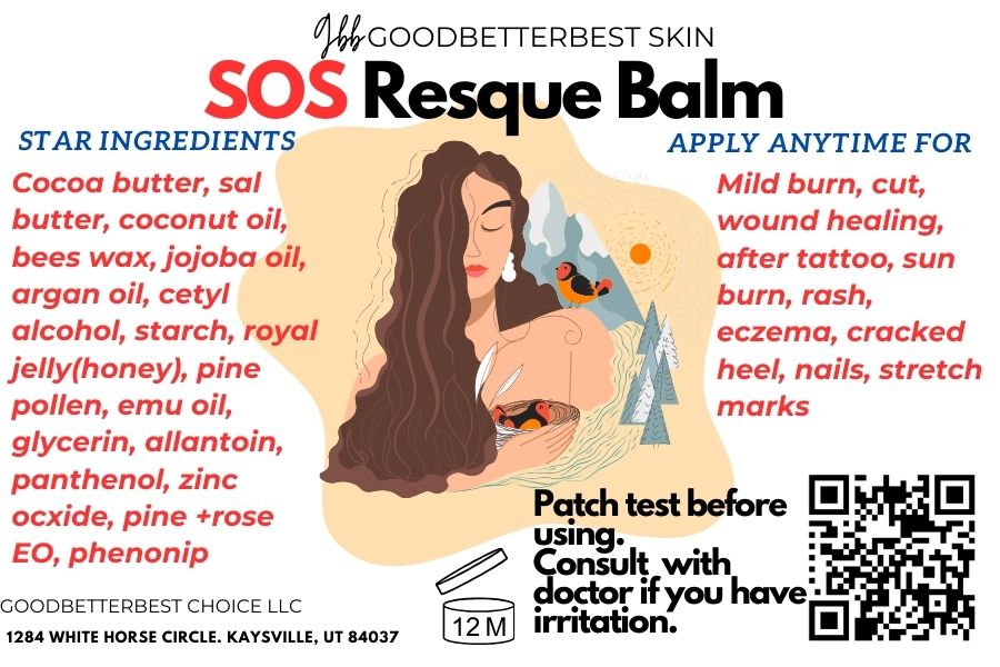 SOS rescue healing lotion Bar 4oz