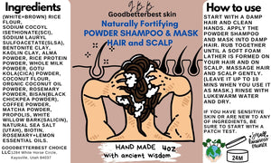Nutritious Powder to Foam Cleanser For HAIR and SCALP 4oz