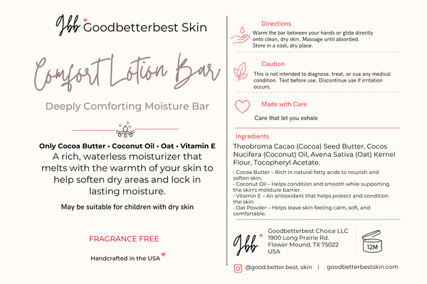 Comfort Lotion Bar — Deeply Comforting Moisture Bar