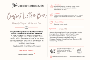 Comfort Lotion Bar — Deeply Vegan Moisture Bar