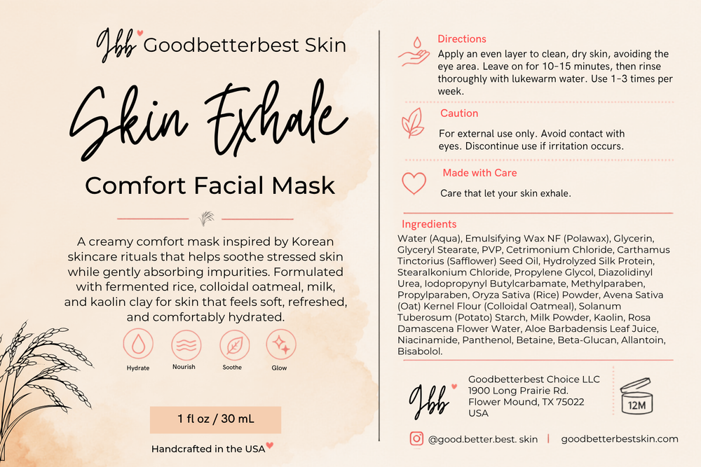 Skin Exhale — Comfort Facial Mask 1oz