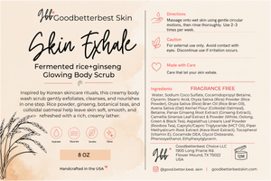 Skin Exhale — Fermented Rice + Ginseng Glowing Body Scrub