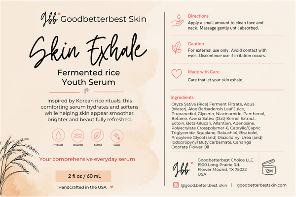 Skin Exhale — Fermented Rice Youth Serum 2oz