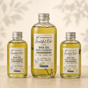Beautiful Ride BHA Botanical Oil Cleanser 2oz, 4oz, 8oz Oil in. Congested skin out.