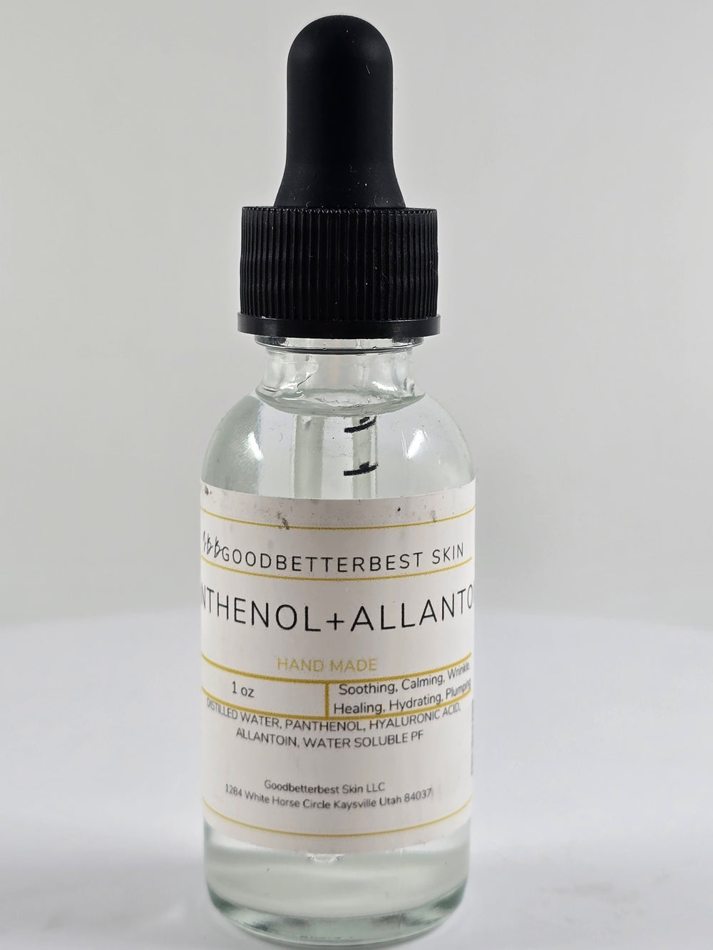 Panthenol+ Allantoin serum for sensitive skin, recovering from scars, hydrating, healing, soothing, calming 1oz