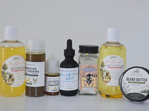 Hair + Scalp + Beard Light Oil with Ginseng • Matcha • Black Tea • Rosemary 2 oz