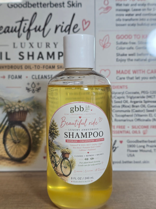 Beautiful Ride — Luxury Oil Shampoo Anhydrous Oil-to-Foam Shampoo